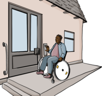 Barrierefreier Zugang zum Haus